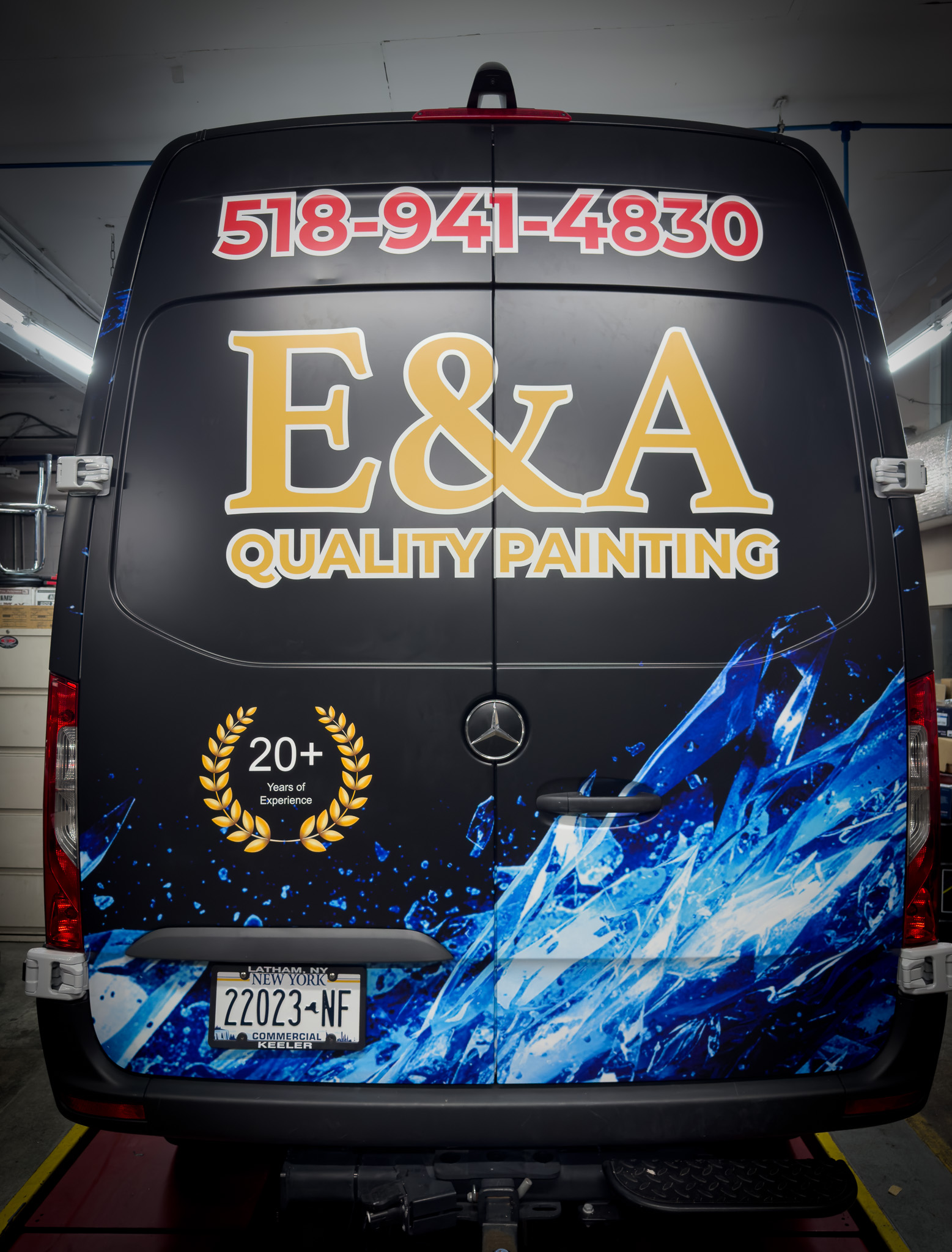 Van wrap detail