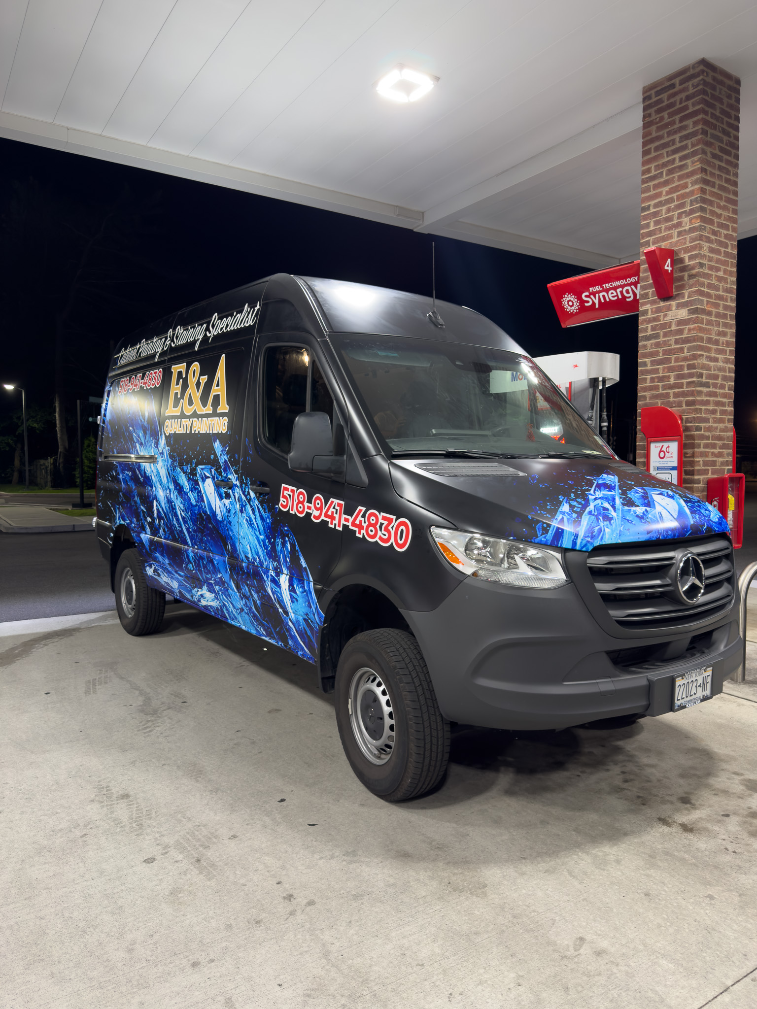 Branded commercial fleet wrap