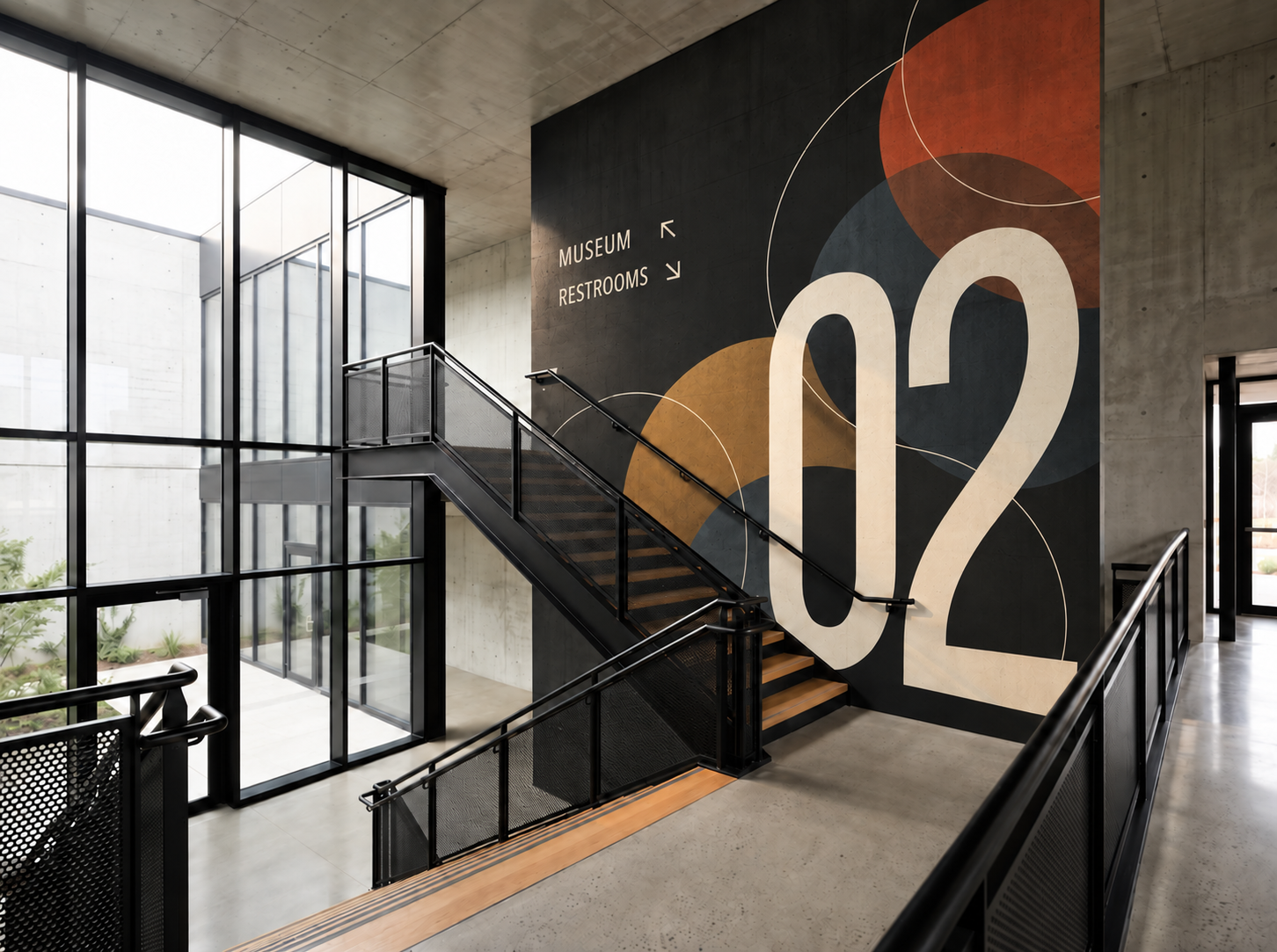 Branded interior wall graphics