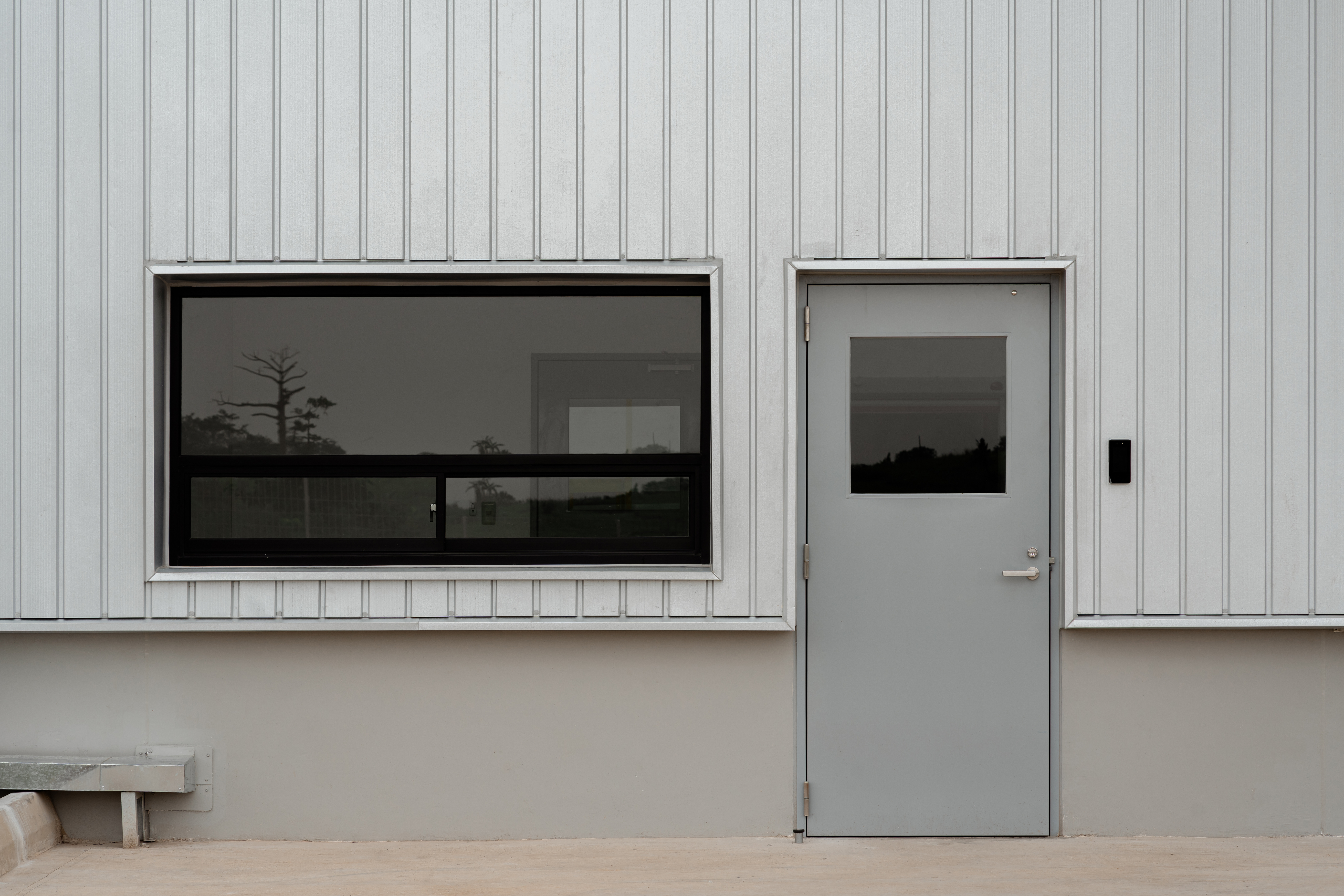 Window film on a commercial building