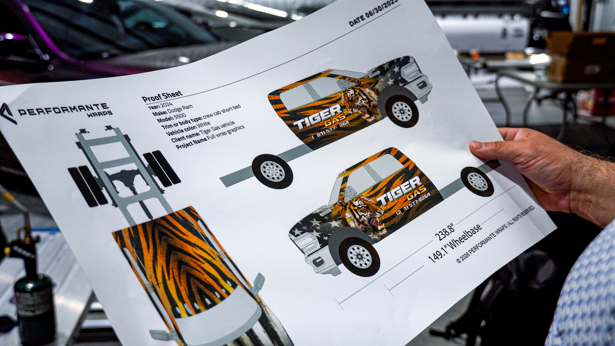Commercial graphic design layout
