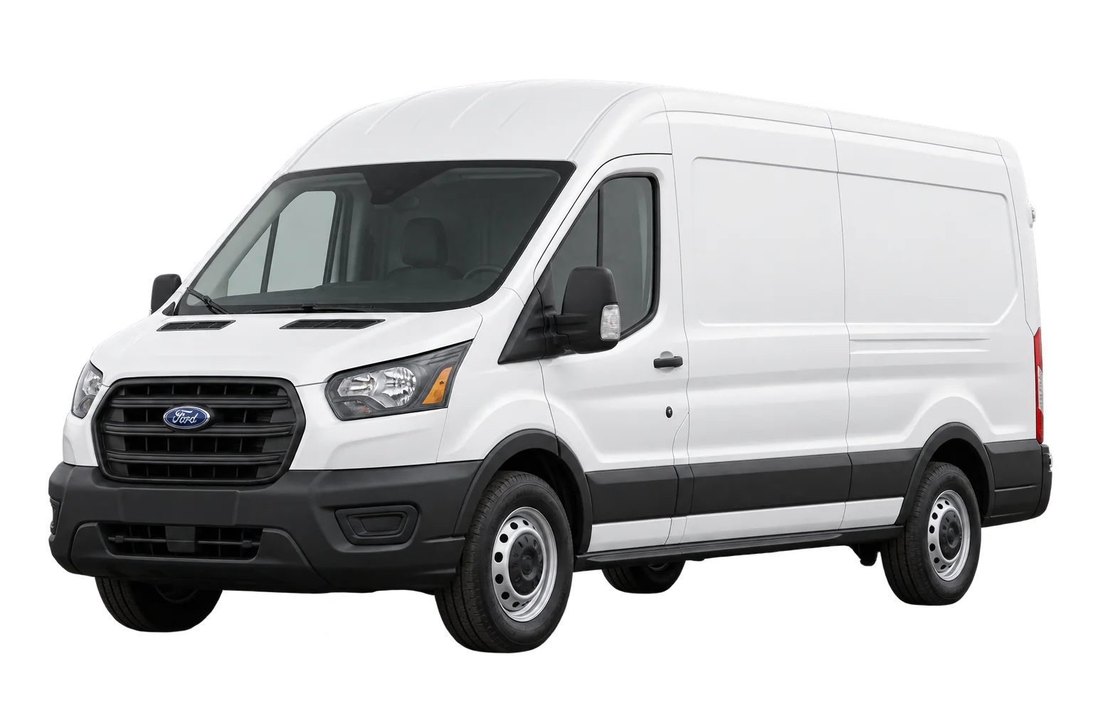 White Ford Transit