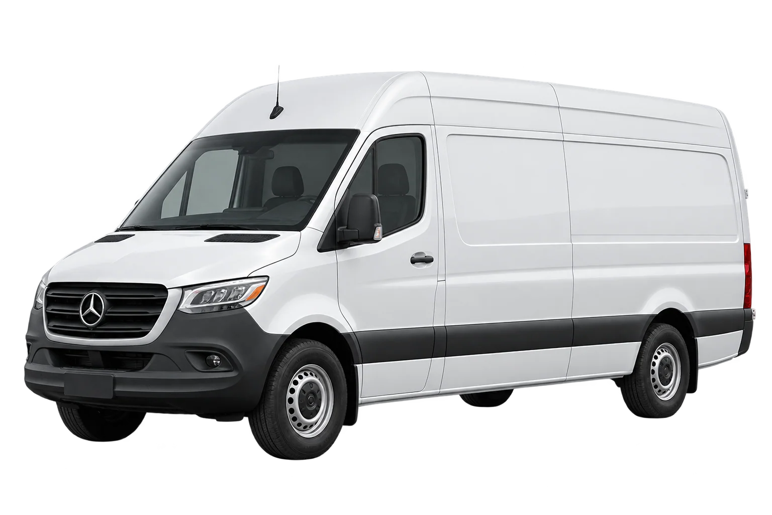 White Mercedes-Benz Sprinter
